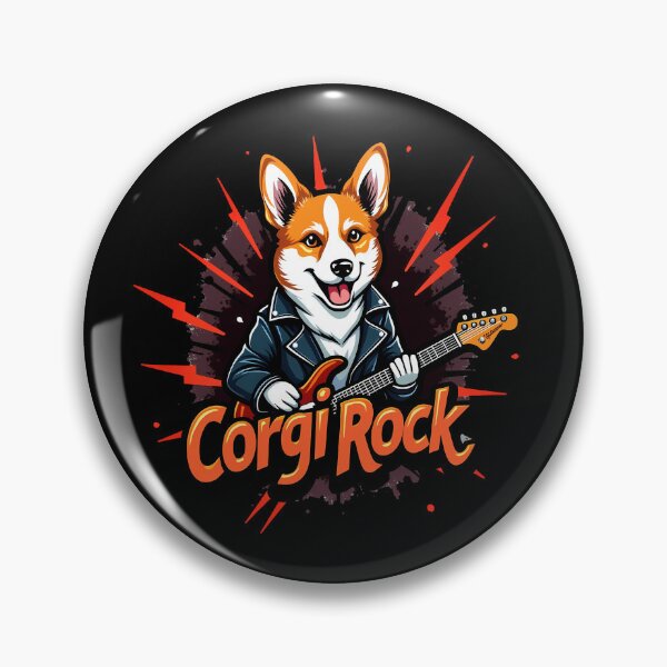 Item preview, Rock Star Corgi – Corgi Rock Rebellious Music designed and sold by zoughlal.