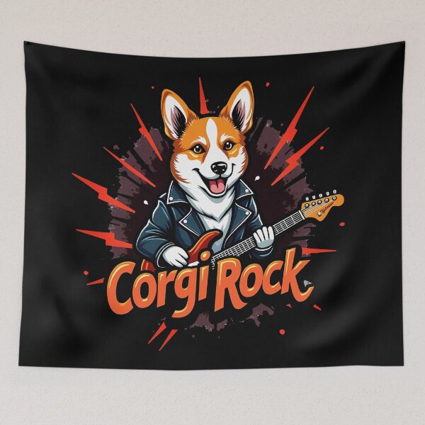 Item preview, Rock Star Corgi – Corgi Rock Rebellious Music designed and sold by zoughlal.