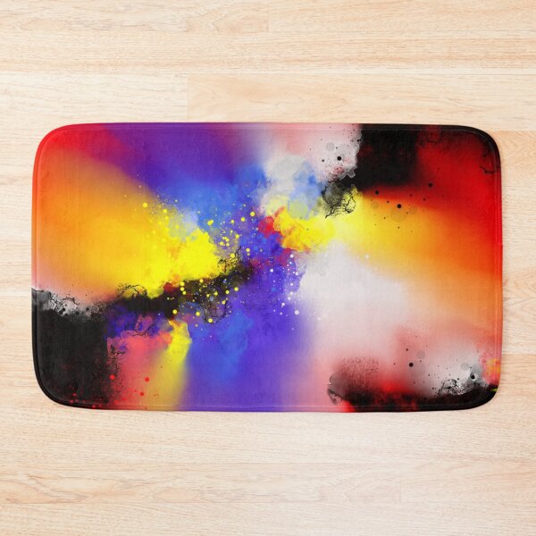 Item preview, Emotions Gone Wild - Red Blue Yellow Black Abstract designed and sold by Joey Santiago.