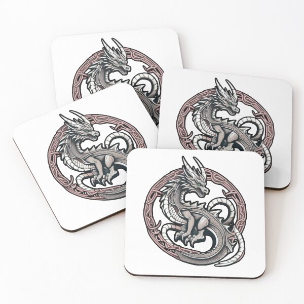 Aperçu de l'œuvre Dragon gris noué créée et vendue par RadManDesigns.