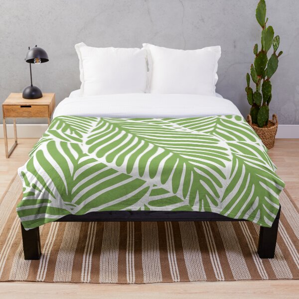 Item preview, Abstract Bright Green Leaf Seamless Pattern designed and sold by LivsPlantHouse.