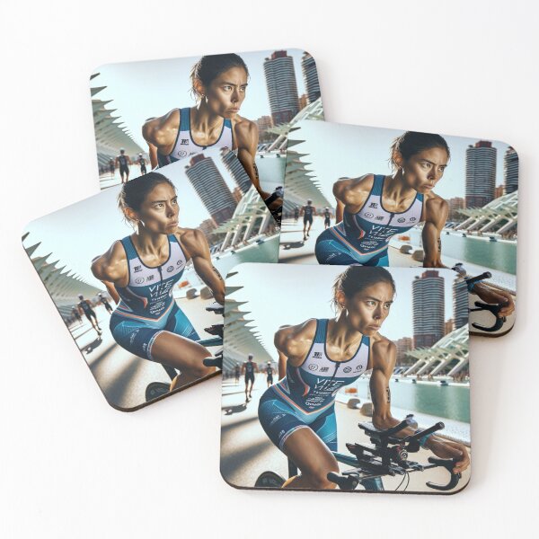 Item preview, Triathlon Cyclist – Power & Speed by the River designed and sold by Triathlongram.