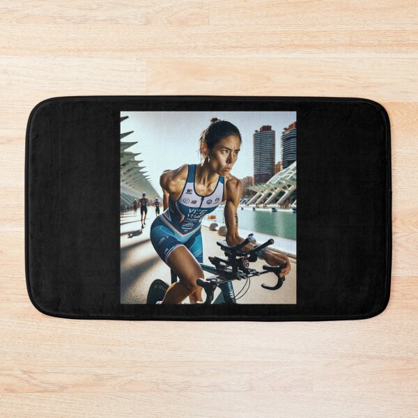 Item preview, Triathlon Cyclist – Power & Speed by the River designed and sold by Triathlongram.