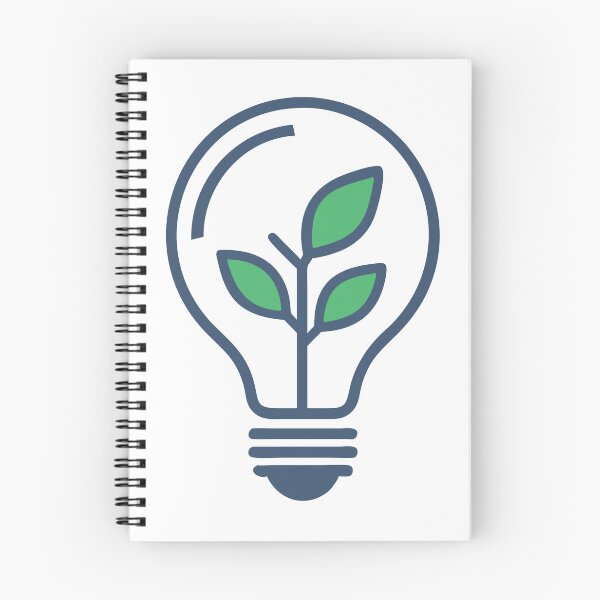 Item preview, Minimalist Illustration of Light Bulb with Plant Inside on Black designed and sold by Creative88Art.