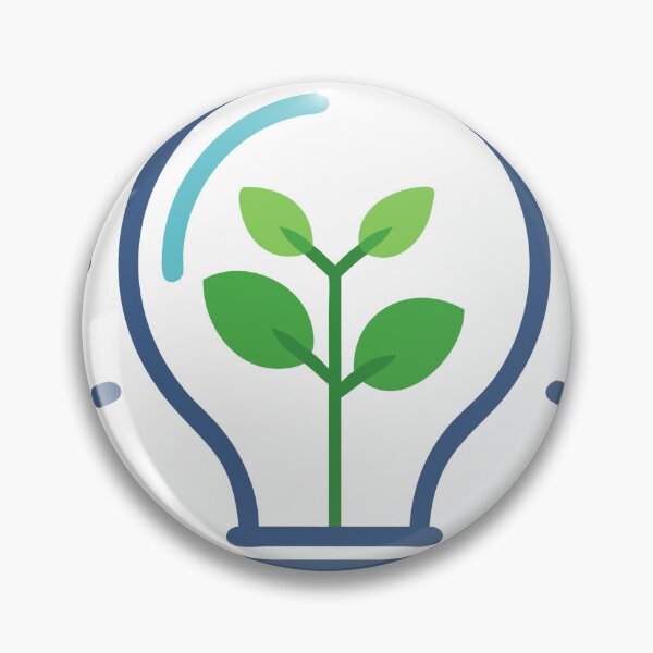 Item preview, Illustration of Light Bulb with Green Plant on Black Background designed and sold by Creative88Art.
