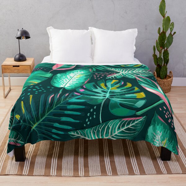 Item preview, tropical plant leaf pattern designed and sold by LivsPlantHouse.