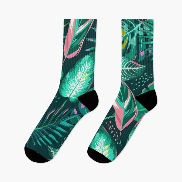 Item preview, tropical plant leaf pattern designed and sold by LivsPlantHouse.