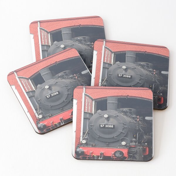 Item preview, Classic Steam Locomotive 57 – Historic Railway Wall Art for Train Lovers designed and sold by smartlogo_factory.