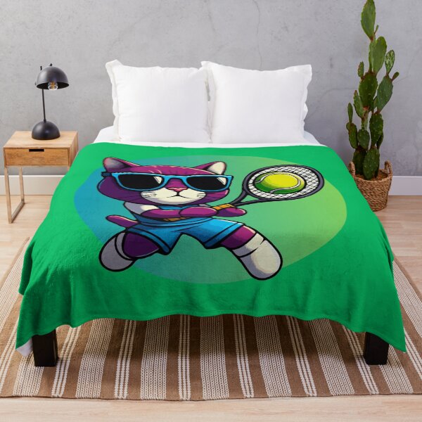 Item preview, Cool Cat Playing Tennis designed and sold by McThingummy.