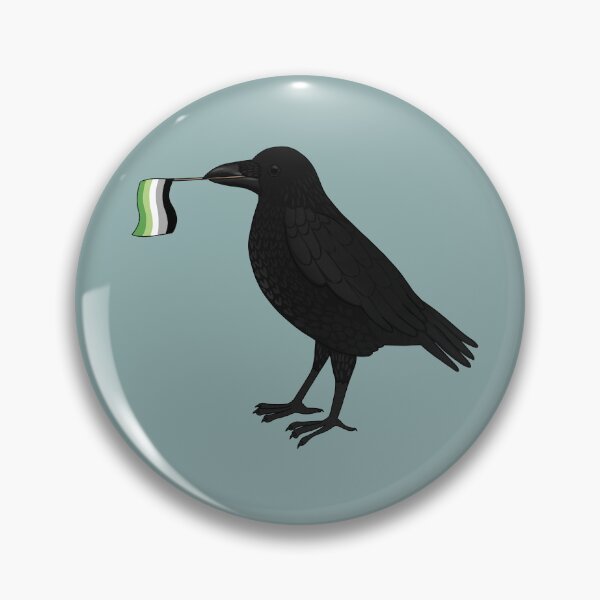 Item preview, Carrion crow aromantic flag designed and sold by itsblakey.