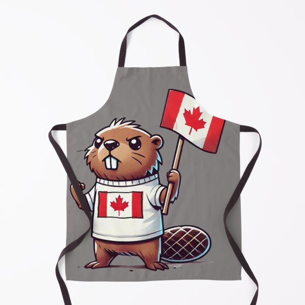Item preview, Elbows up Canada Canadian beaver with flag designed and sold by Meandmyshop.