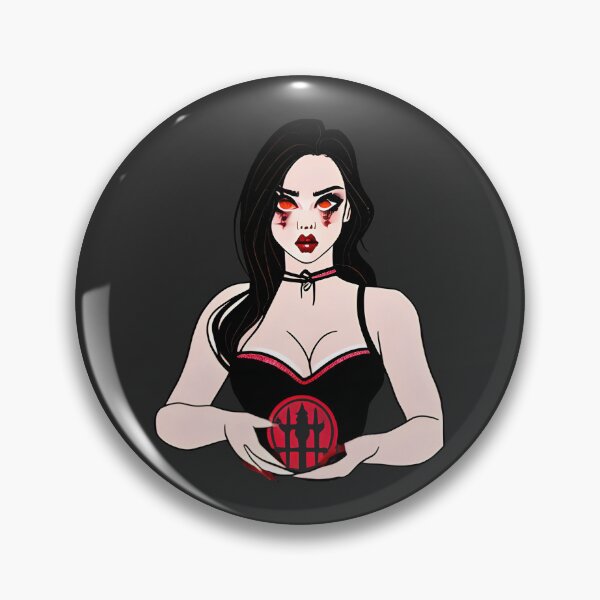 Item preview, Goth Witch And Red Magic Token designed and sold by Chubuter.