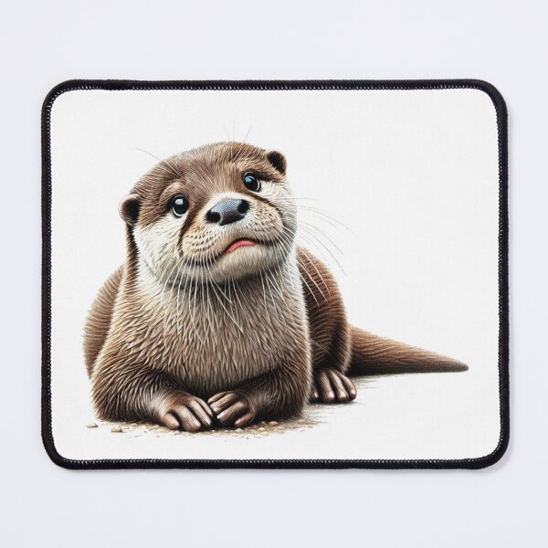 Item preview, Otter Colored Pencil Sketch Portrait designed and sold by MaedK.