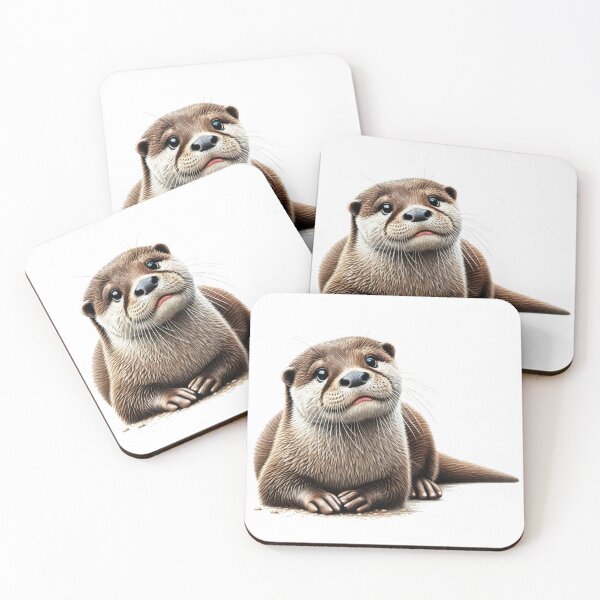 Item preview, Otter Colored Pencil Sketch Portrait designed and sold by MaedK.