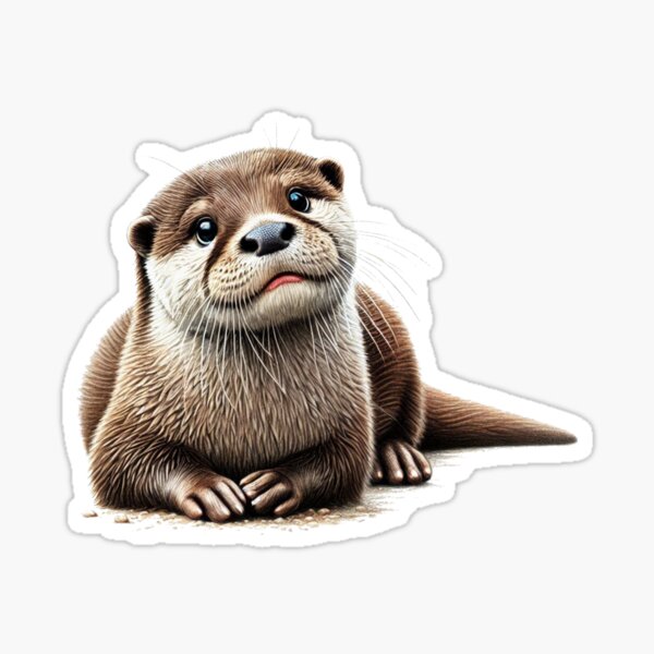 Artikel-Vorschau von Otter Buntstift Skizze Portrait, designt und verkauft von MaedK.