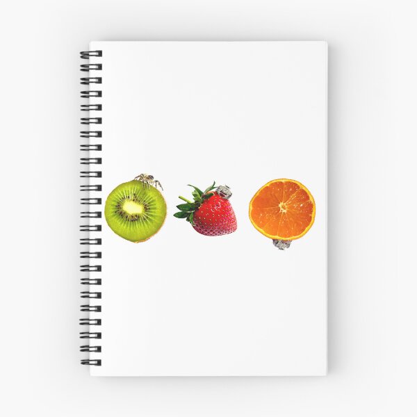 Item preview, Cute Jumping Spiders sitting on fruit  designed and sold by Tarantula Design Co. .