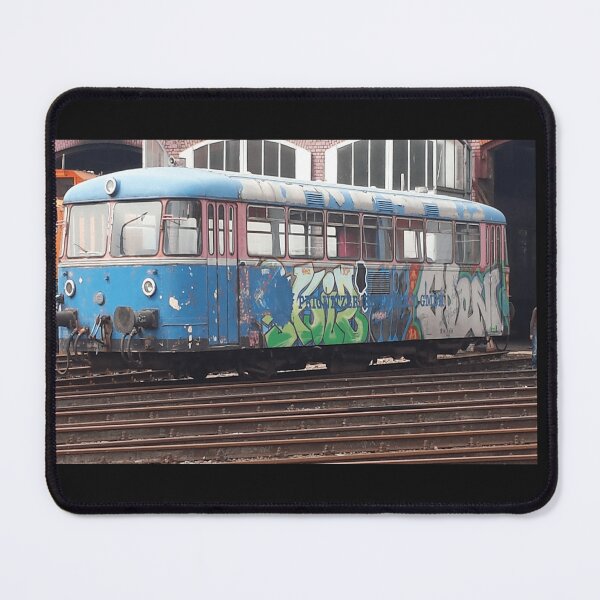 Item preview, Abandoned Railcar – Vintage Railway Wall Art with Graffiti designed and sold by TeeDesignMaster.