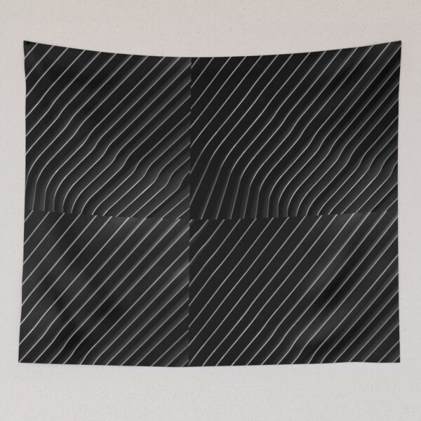 Item preview, Bold Monochrome Stripe Motivational Art Print designed and sold by Zakrytos ★★★★★.