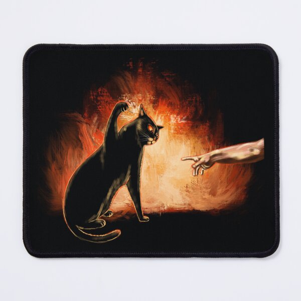Item preview, Funny meme black cat on the fire designed and sold by Makitsu Neko.
