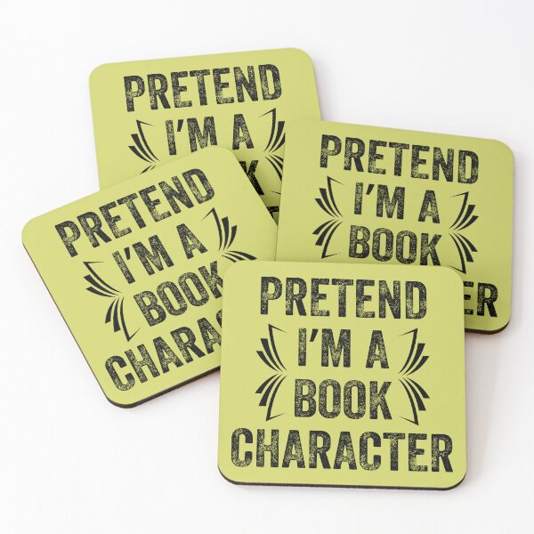 Item preview, Pretend I'm A Book Character Funny Vintage style Quote designed and sold by artprintschabab.