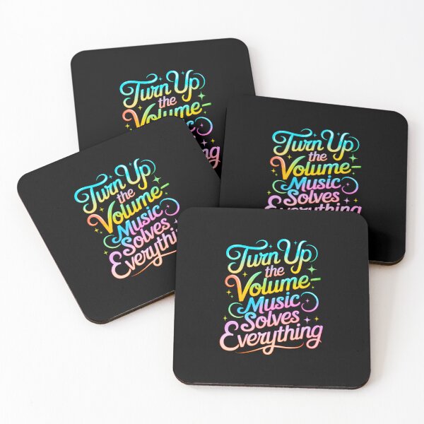 Item preview, "Turn up the volume—music solves everything" – Feel the Beat, Free Your Mind designed and sold by paulo silveira.