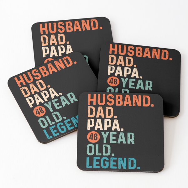 Item preview, Husband Dad vintage 48th Birthday or Father’s Day old t-shirt design. designed and sold by MdAiubali.