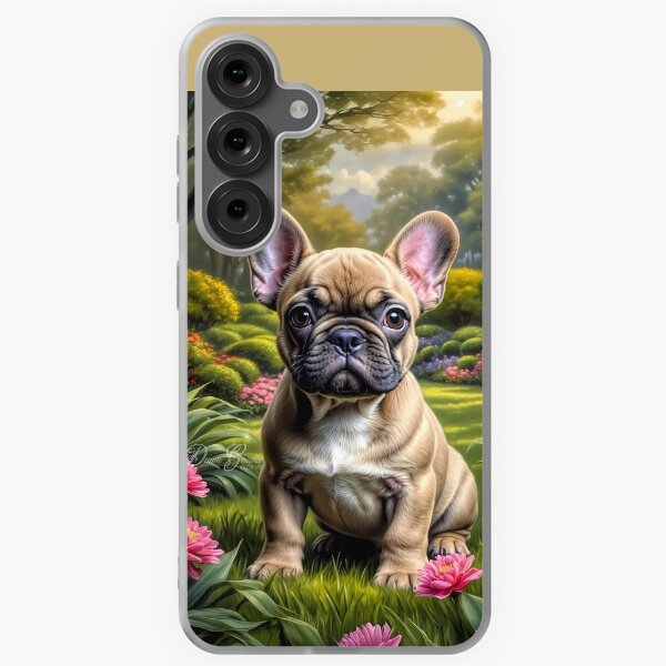 Item preview, Camilla Fawn French Bulldog Puppy Portrait Painting designed and sold by Heart and Soul Studio.