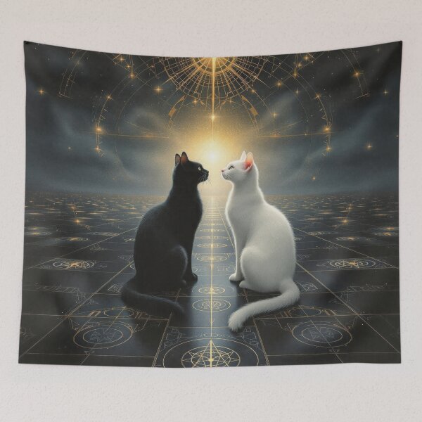 Item preview, Cosmic Chess Cats designed and sold by HabitableMoons.
