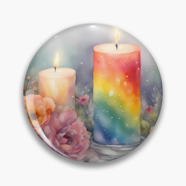 Item preview, Rainbow Candlelight designed and sold by CalmnessbyChoice.