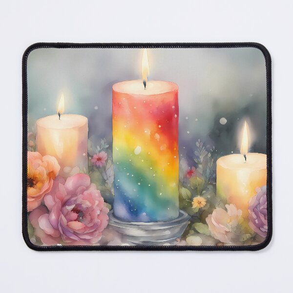 Item preview, Rainbow Candlelight designed and sold by CalmnessbyChoice.