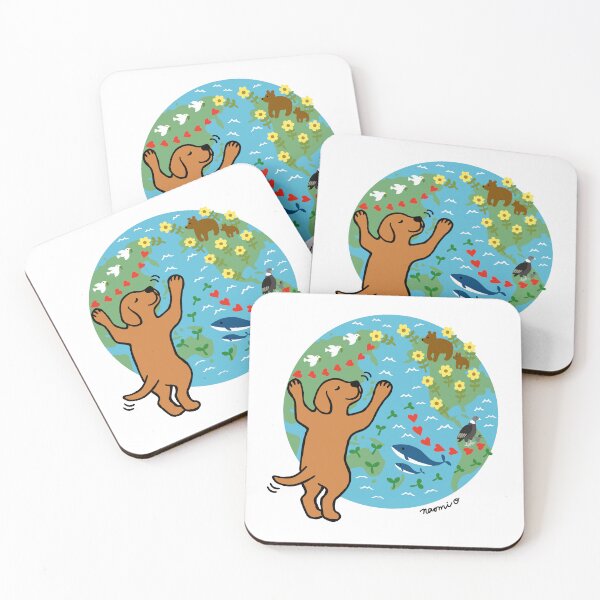 Item preview, Fox Red Labrador Puppy Loves Planet Earth designed and sold by HappyLabradors.