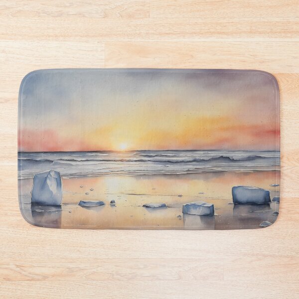 Item preview, Ice Blocks on Beach at Dawn designed and sold by CalmnessbyChoice.