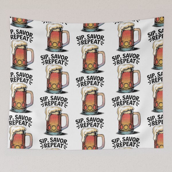 Item preview, Vintage Beer Mug- Sip, Savor, Repeat designed and sold by Taans-Creation.