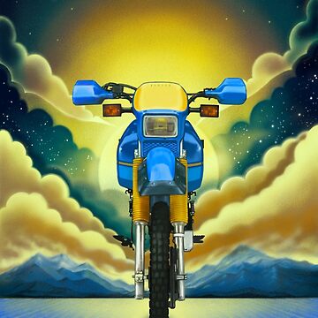 Artwork thumbnail, Retro Motorcycle. 80's vibe by Xeny-Art