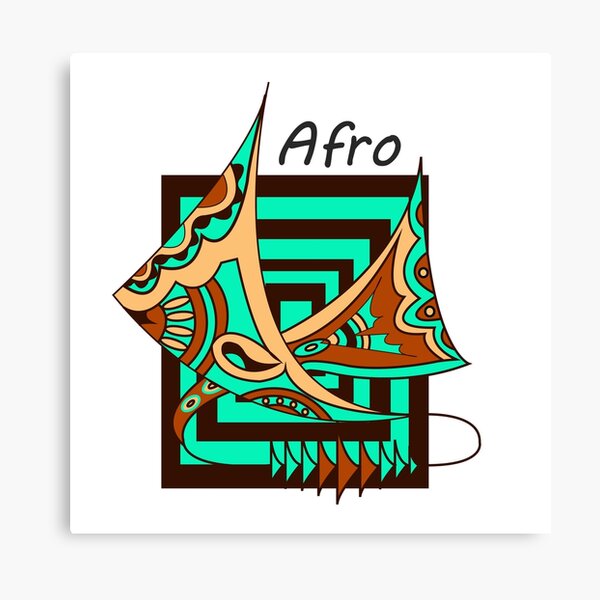 Aperçu de l'œuvre Masque Afro Abstract créée et vendue par dredesignshop1.