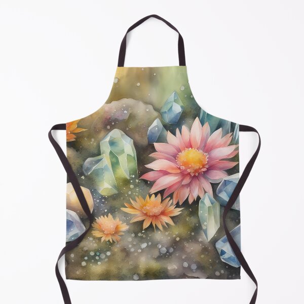 Item preview, Crystals and Flowers on Moss designed and sold by CalmnessbyChoice.