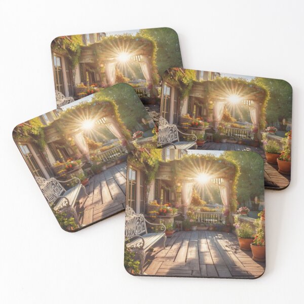 Item preview, Romantic Parisian Terrace with a Beautiful River Scene designed and sold by BlareBlare.
