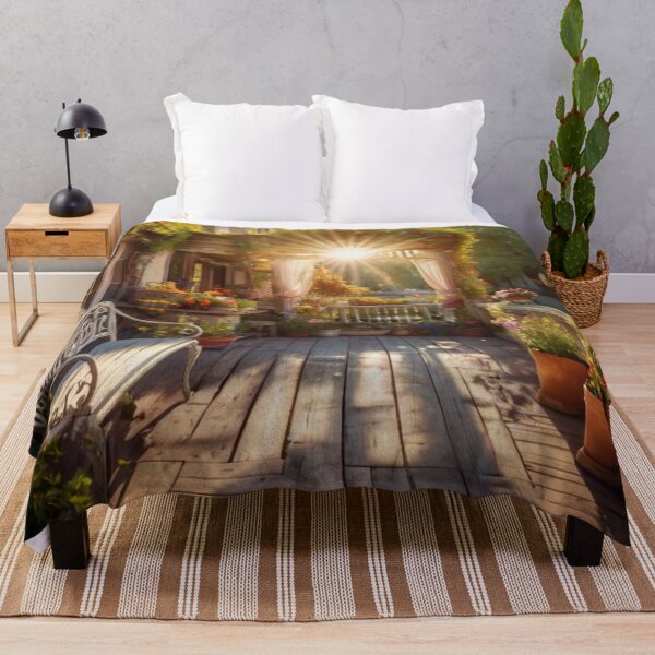 Item preview, Romantic Parisian Terrace with a Beautiful River Scene designed and sold by BlareBlare.