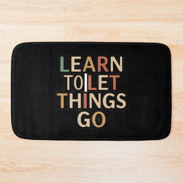Item preview,  The text "learn to let things go" with vintage style designed and sold by Zineshopz.