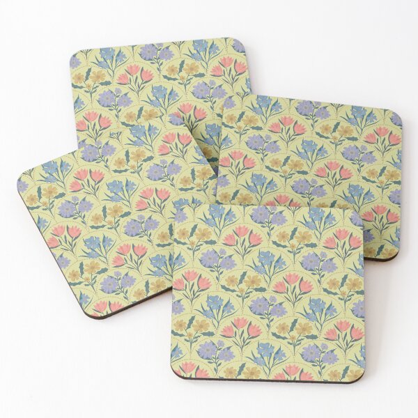 Item preview, Art Deco Floral Fanfare - Vintage Pattern - Yellow designed and sold by Ordinary Elevated.