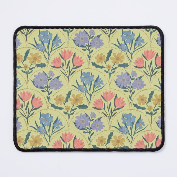 Item preview, Art Deco Floral Fanfare - Vintage Pattern - Yellow designed and sold by Ordinary Elevated.