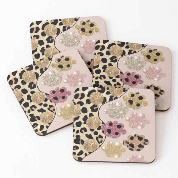 Artikelvorschau, Glamouröser Leopardendruck mit Glitzerblumen - Sparkle and Wild entworfen und verkauft von UniversalFlair.