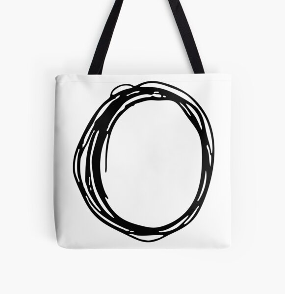 DOODLE LETTER O All Over Print Tote Bag