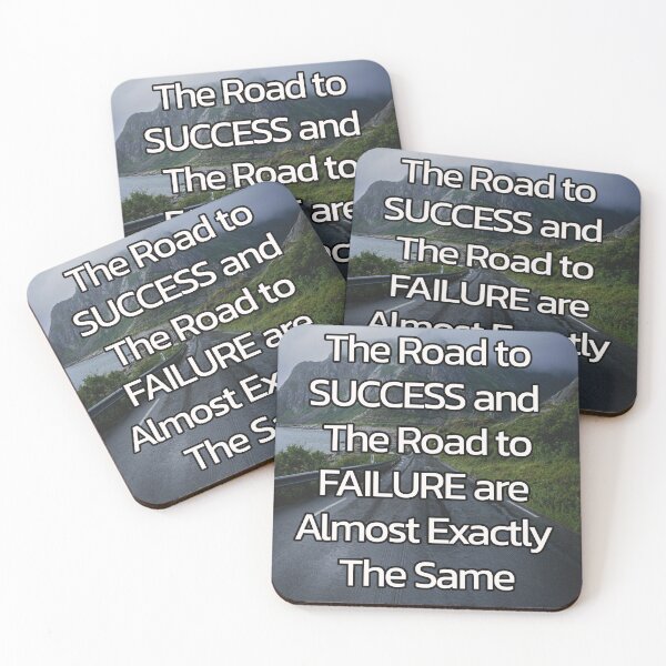 Item preview, The Road to Success and Failure – Motivational Life Quote designed and sold by ArtsyExplorer.