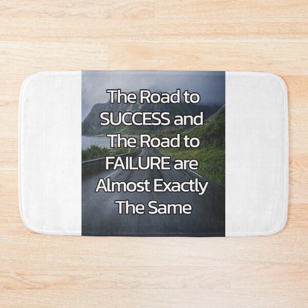 Item preview, The Road to Success and Failure – Motivational Life Quote designed and sold by ArtsyExplorer.