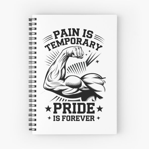 Item preview, Pain Is Temporary, Pride Is Forever Gym Motivation designed and sold by Taans-Creation.