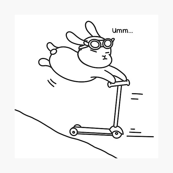 Item preview, Scooter bunny designed and sold by olivia282.