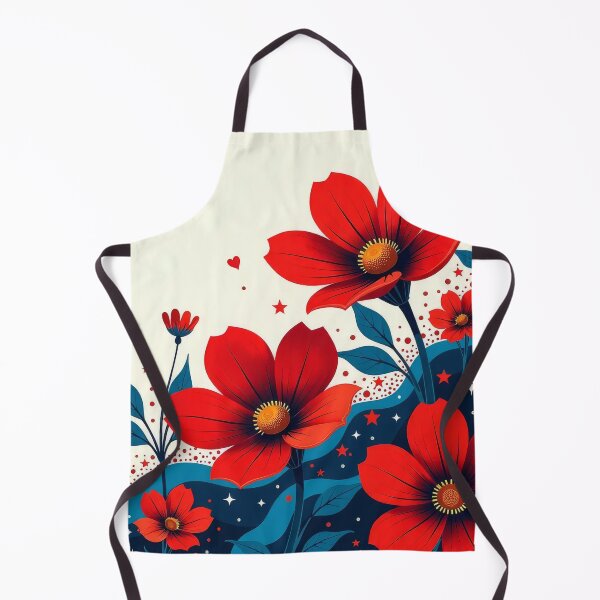 Item preview, Red Flowers and Stars designed and sold by Association AREMIS DEFENSE FORCE.