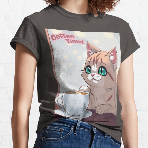 Item preview, Cat and coffee- Coffee Time! designed and sold by GlamShop88.
