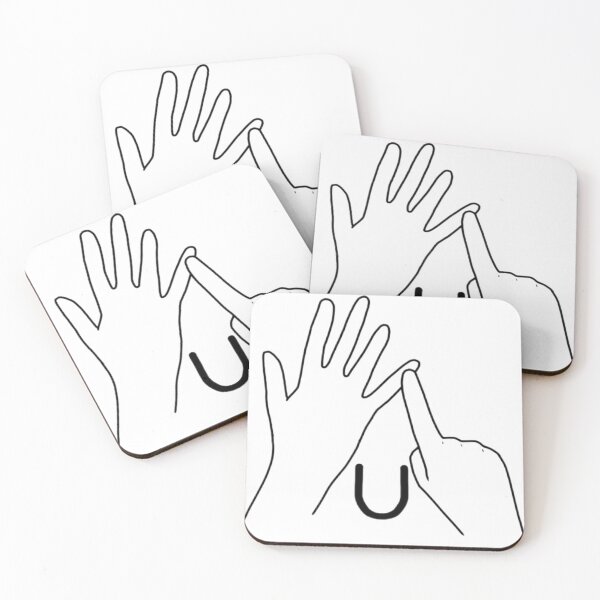 Item preview, BSL sign letter U designed and sold by Artistkhg.